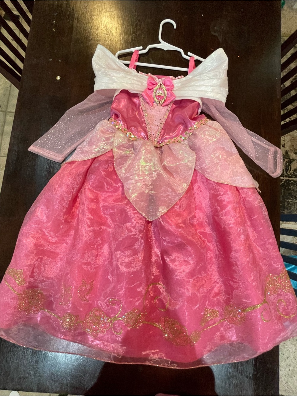 Disney Store Deluxe Sleeping Beauty Costume Dress for Girls Size 5/6